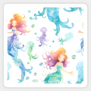 Mermaids Pattern 10 Sticker